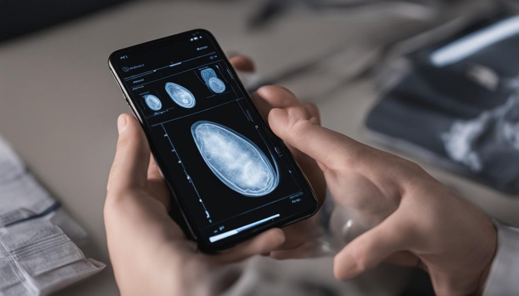 Imagens de ultra som no celular