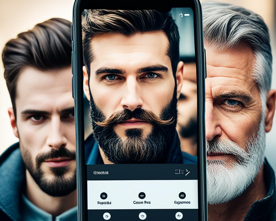 Aplicativo que simula corte de barba