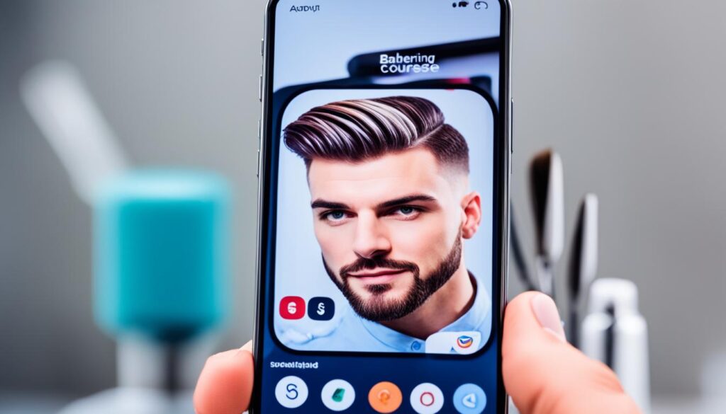 Aplicativo de curso de barbearia