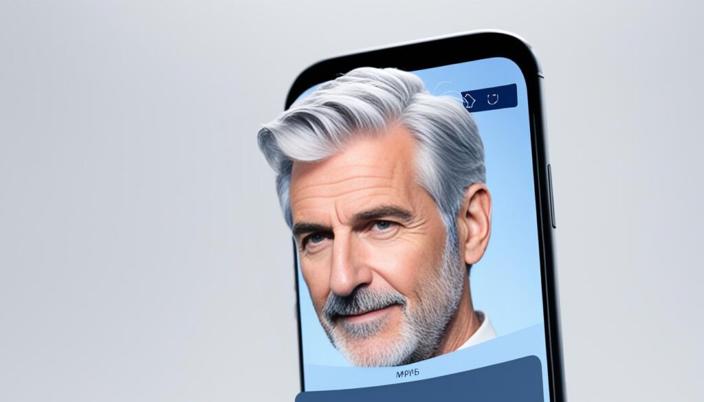 Aplicativo mostra como você ficará grisalho