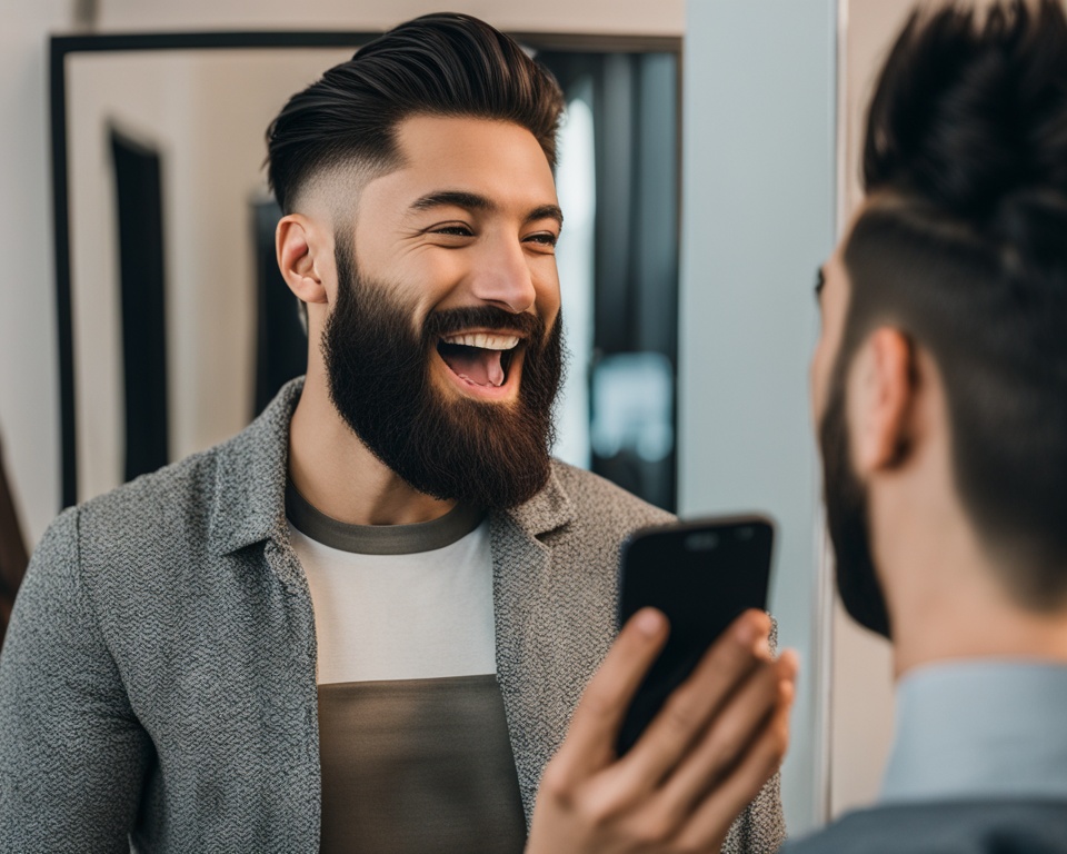 Aplicativo simula barba e cabelo