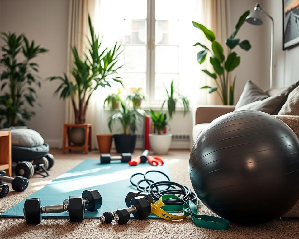 Aplicativo de exercício em casa