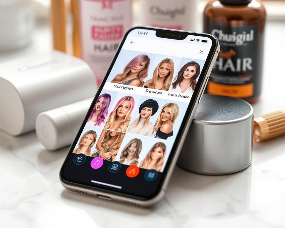 APLICATIVO DA NOVO VISUAL PARA SEUS CABELOS