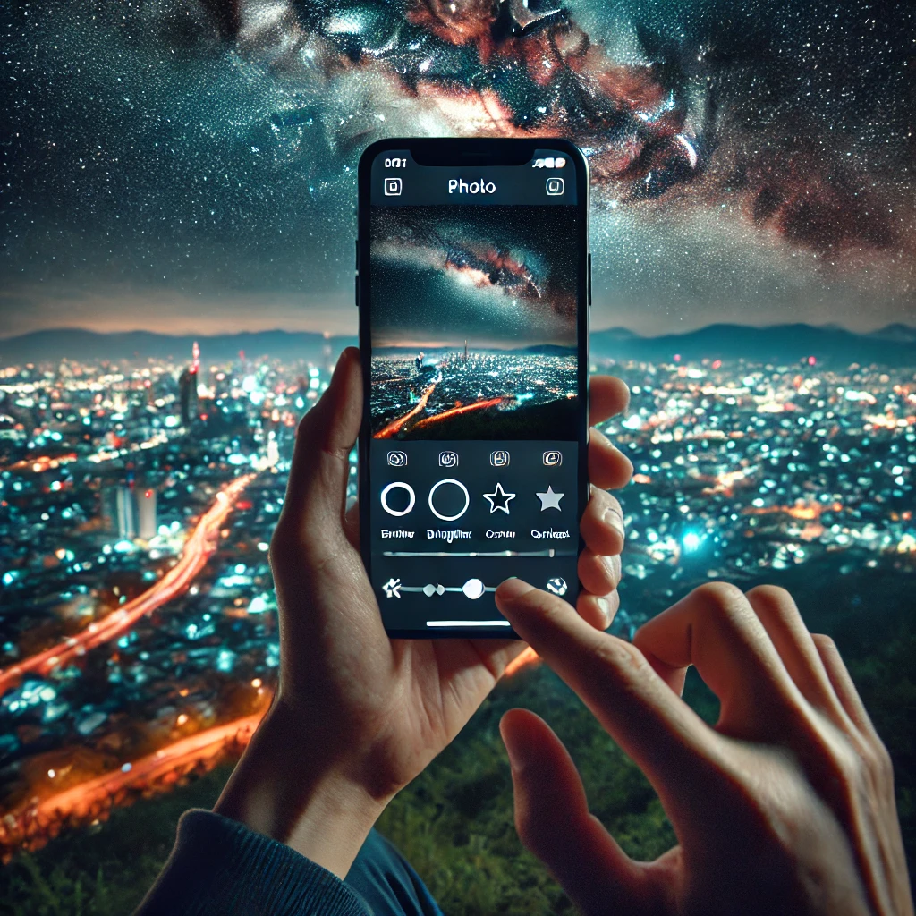 fotografia de alta qualidade à noite