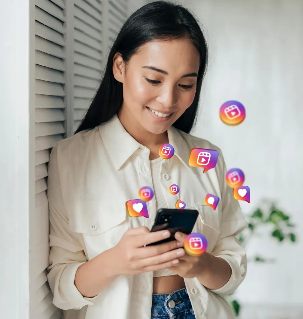A detailed 3D rendering of a smartphone screen displaying the "Unfollow" option on an Instagram profile, captured in a clean, minimalist studio setting. The screen is illuminated by soft, diffused lighting, creating a clean, professional aesthetic. The background is a simple, neutral grey, allowing the smartphone screen to be the central focus. The perspective is slightly elevated, giving the viewer a sense of looking down at the device. The overall mood is one of simplicity and clarity, conveying the functionality of the "Unfollow" feature in a visually appealing way.