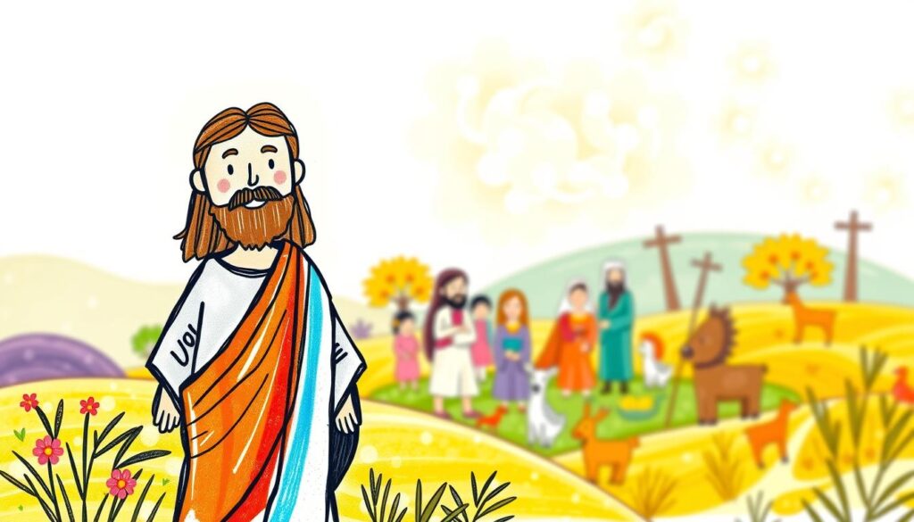 A Vida de Jesus em Desenho para seus Filhos nesse App