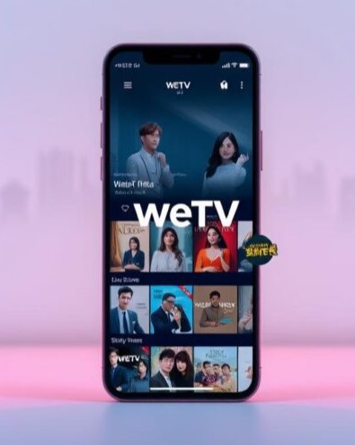 A beautifully designed Asian streaming app interface, set against a minimalist backdrop of soft pastel hues. In the foreground, a sleek mobile device displays the WeTV logo, surrounded by a curated selection of popular drama thumbnails. The middle ground features a subtle gradient transition, while the background showcases a serene, blurred cityscape with iconic Asian architecture. The lighting is soft and diffused, creating a sense of tranquility and elegance. The overall composition emphasizes the app's user-friendly design and the high-quality content it offers, inviting the viewer to explore the world of Asian entertainment.