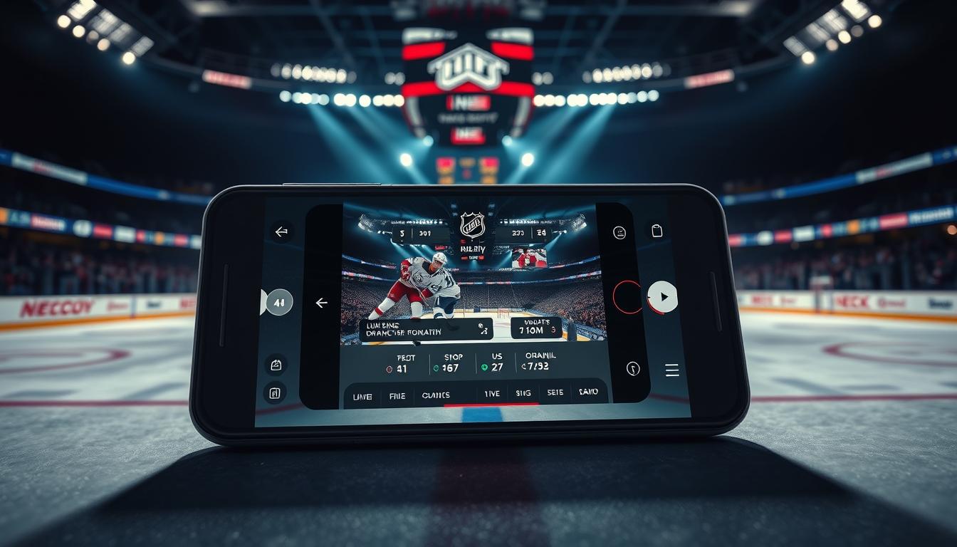 APP para assistir aos Jogos NHL de Hockey no Gelo Ao Vivo