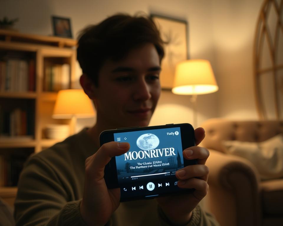 Assista Moon River no seu celular