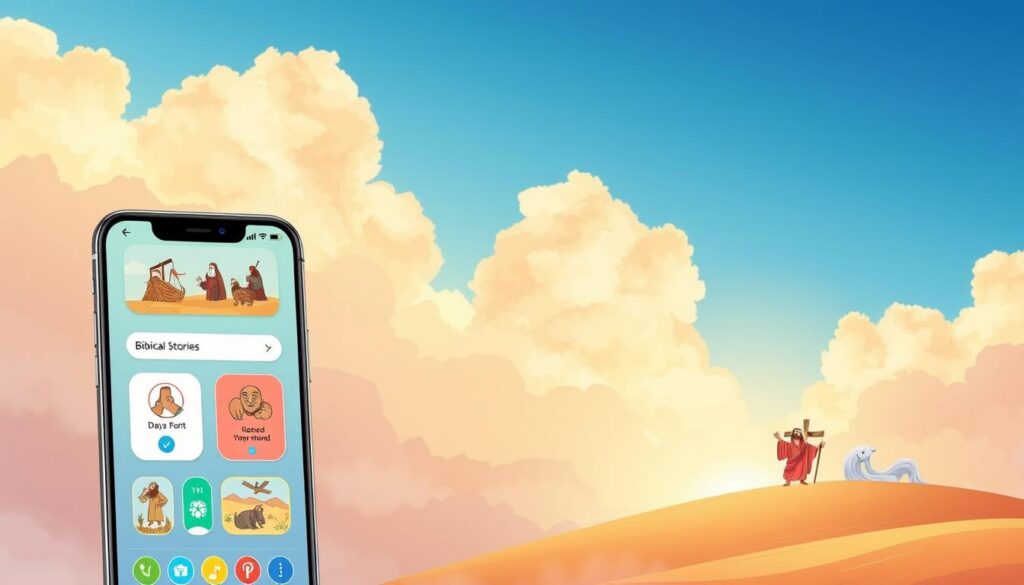 Desenho Cristão no APP com as Melhores Histórias Bíblicas