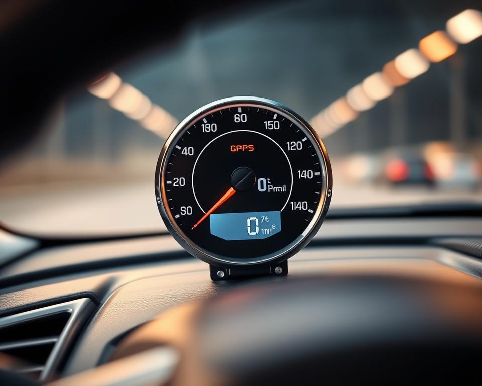 GPS speedometer precisão medição velocidade