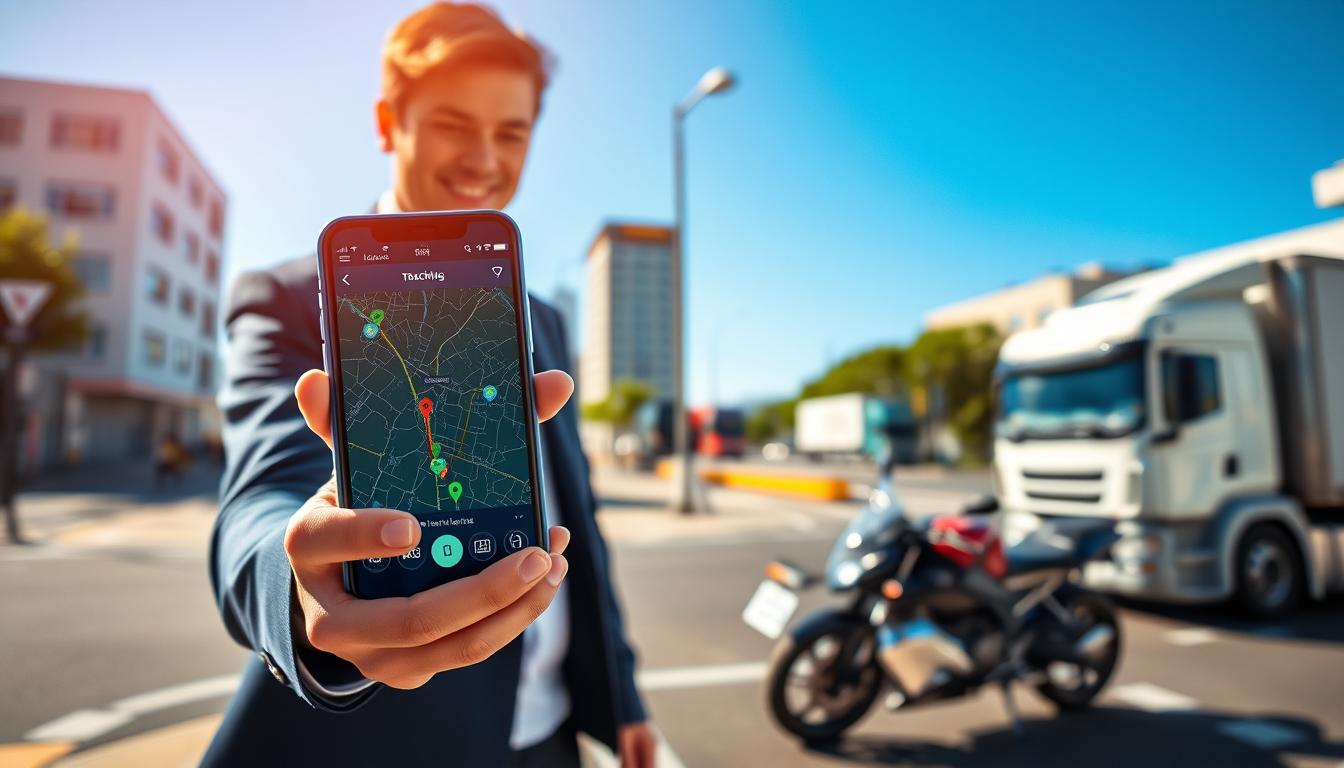 Tenha o APP Rastreador de Carros Motos e Caminhões Grátis