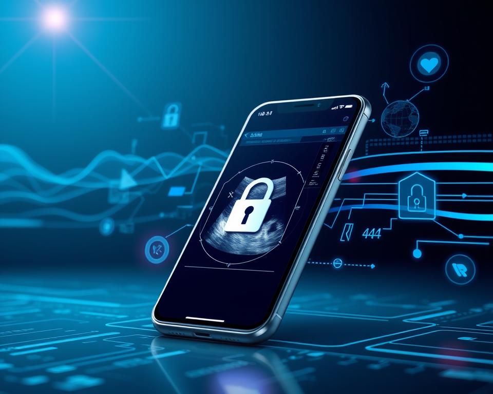 segurança de dados aplicativo ultrassom