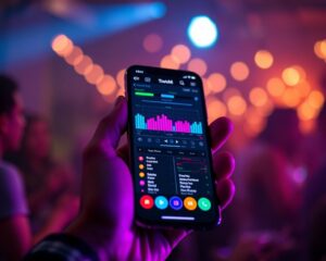 Aplicativo de DJ no celular