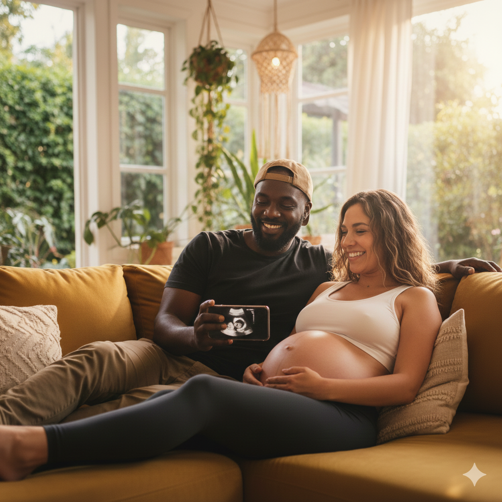 A modern medical mobile ultrasound device, depicted in a bright, well-lit clinical environment. In the foreground, an ultrasound machine connects to a sleek smartphone displaying a detailed image of a human anatomical structure, such as a heart or abdomen, emphasizing the technology's capabilities and limitations. In the middle ground, a healthcare professional in business attire peers attentively at the screen, showcasing an engaged interaction with the device. The background features a tidy, high-tech medical room with shelves of medical supplies. Soft, diffused lighting creates a reassuring and innovative atmosphere, highlighting the blend of traditional healthcare and modern technology, while maintaining a professional tone throughout the scene.