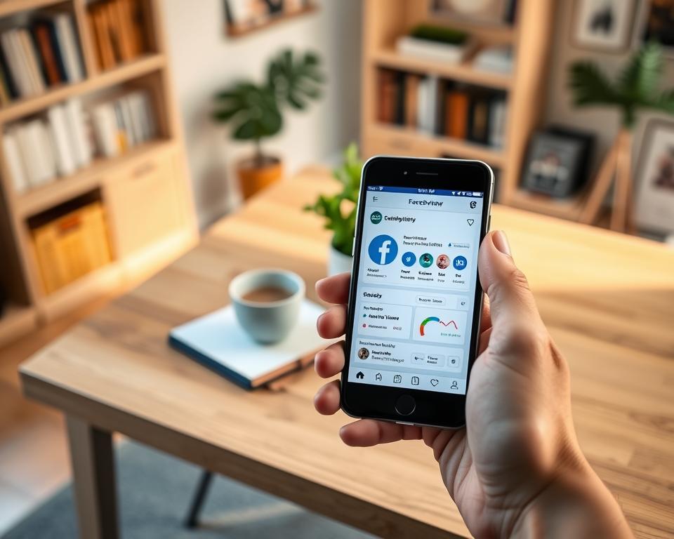 configuração do aplicativo no celular