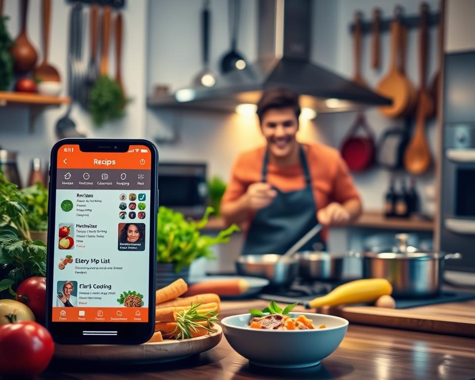 funcionalidades apps culinária