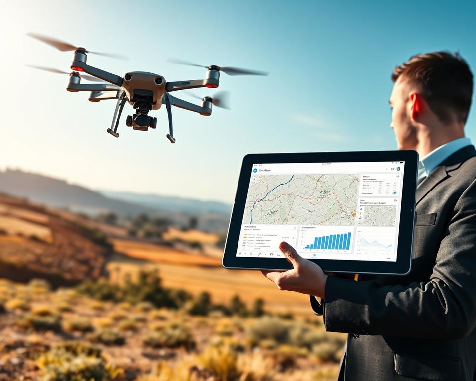 medição de áreas com tecnologia digital