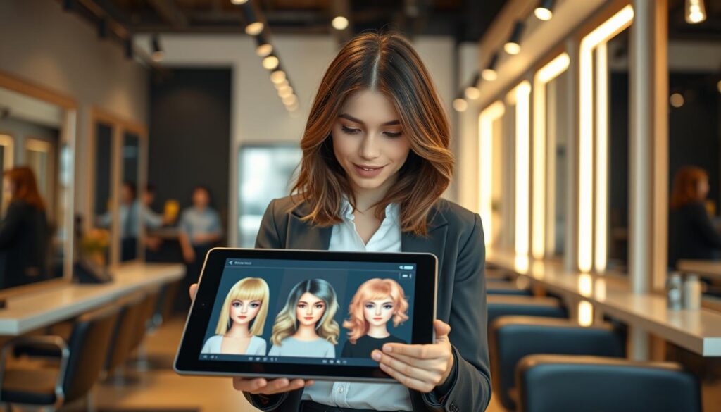 Descubra um Novo Corte, Cor de Cabelo e Penteado Usando IA