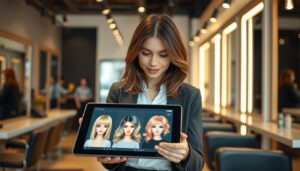 Descubra um Novo Corte, Cor de Cabelo e Penteado Usando IA