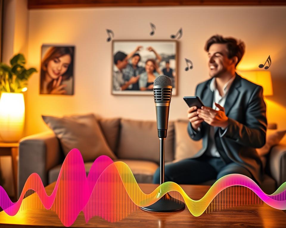 aplicativo karaokê gravação voz