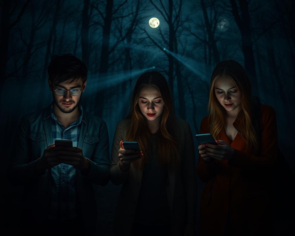 investigação paranormal com aplicativo