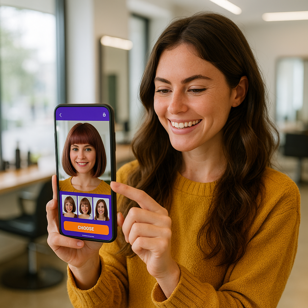 Teste um novos corte de Cabelo ou penteados femininos com IA antes de ir ao salão