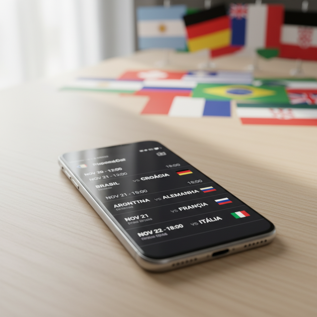 Acompanhe os jogos da Copa do Mundo 2026 pelo celular com nosso APP