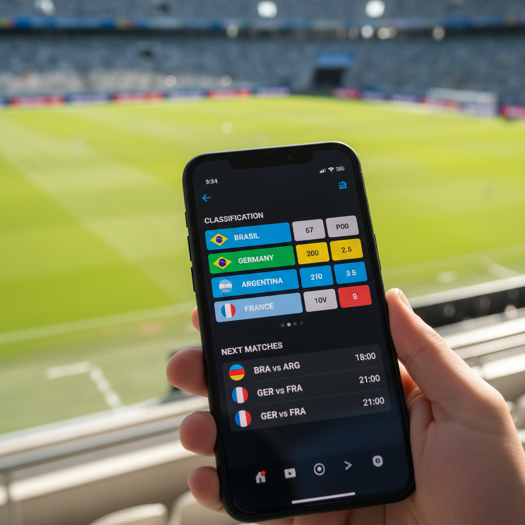 Como acompanhar a tabela e jogos da Copa do Mundo pelo celular