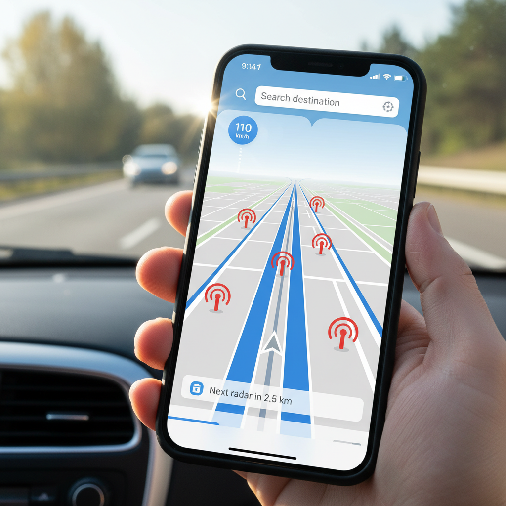 Como encontrar radares na estrada usando aplicativo