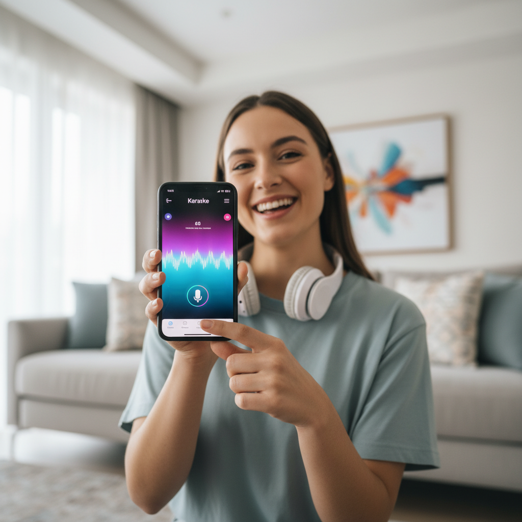 Solte a voz e Cante karaoke no seu celular com aplicativo