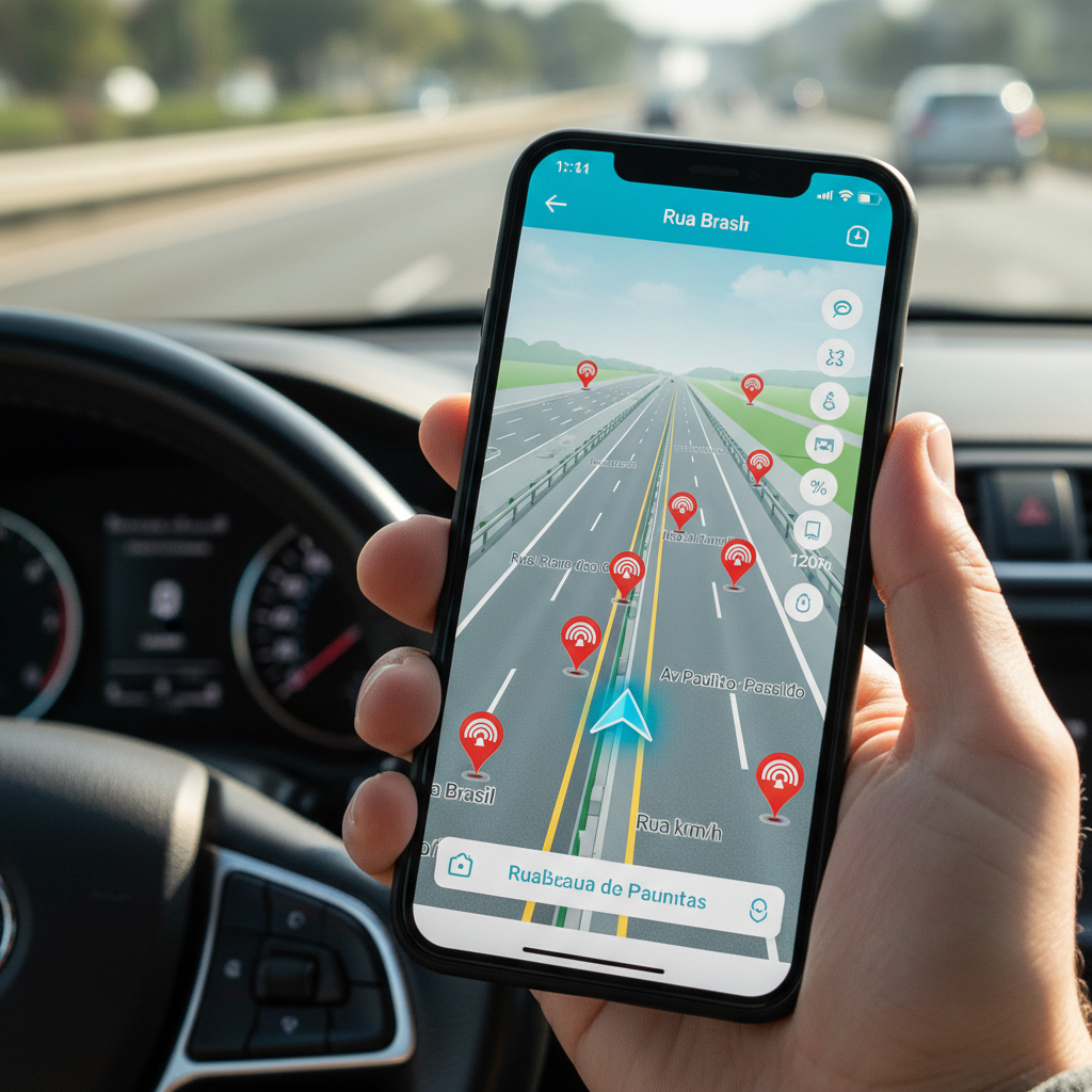 Como encontrar radares na estrada usando aplicativo