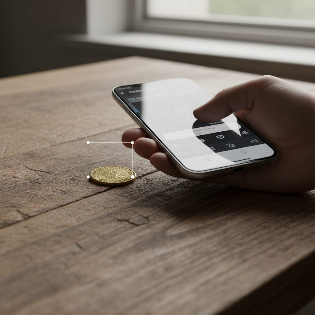 Baixe o App identificador de moedas raras com seu celular