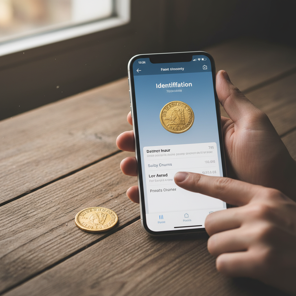 Baixe o App identificador de moedas raras com seu celular