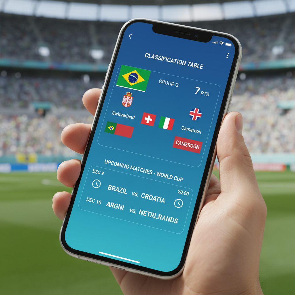 Como acompanhar a tabela e jogos da Copa do Mundo pelo celular