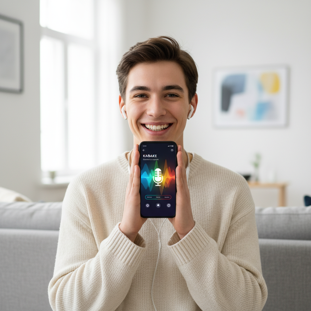 Solte a voz e Cante karaoke no seu celular com aplicativo