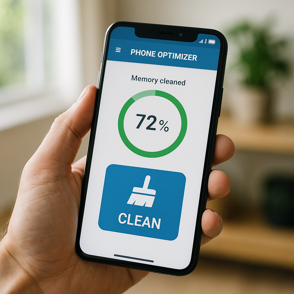 Otimize a Velocidade do seu Celular Limpando a Memória com o APP