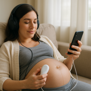 Que Tal Ouvir os Batimentos do seu Bebê no APP?