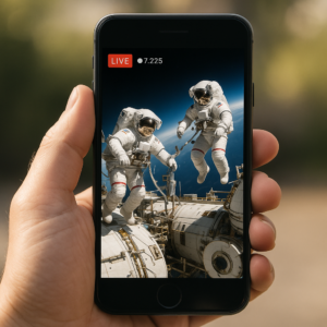 Acompanhe Astronautas na Missão Espacial ao Vivo no App