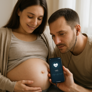 Ouça os Batimento do seu Bebê na Barriga da Mamãe no App